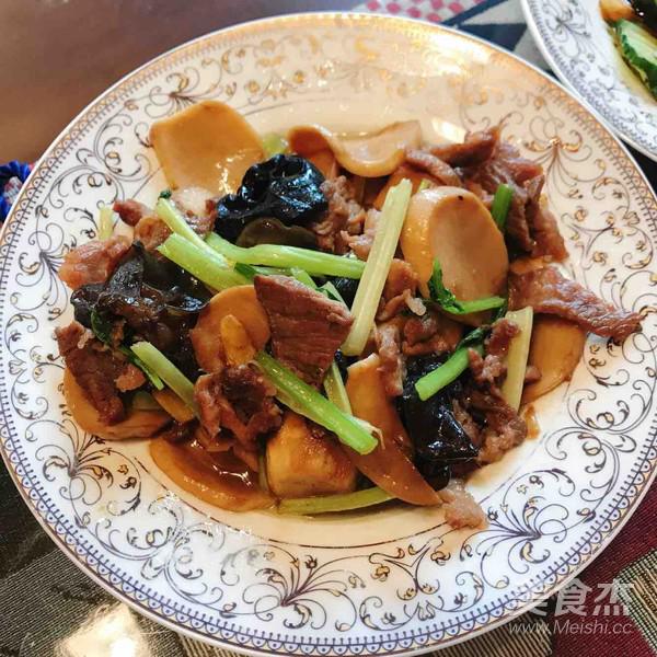 杏鮑菇肉片的做法-家常味炒菜譜