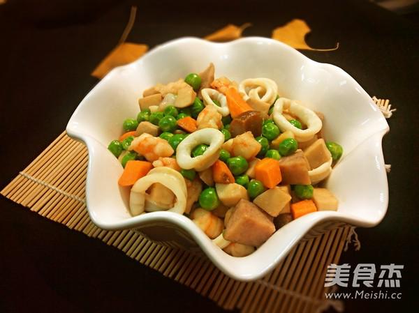 青蔬炒海鮮的做法-家常味炒菜譜