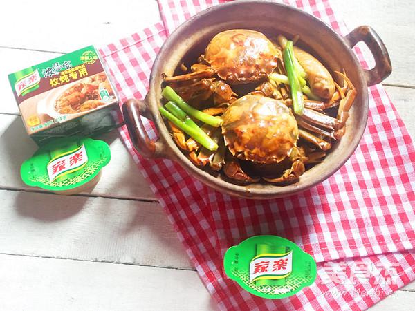 大閘蟹燜滑雞的做法-家常味燜菜譜