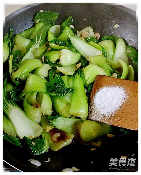 海米炒油菜的做法-咸鮮味炒菜譜