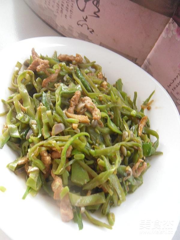 里脊肉炒扁豆絲的做法-家常味炒菜譜