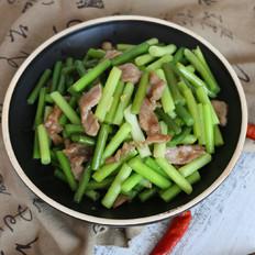 蒜薹小炒肉的做法-家常味炒菜譜