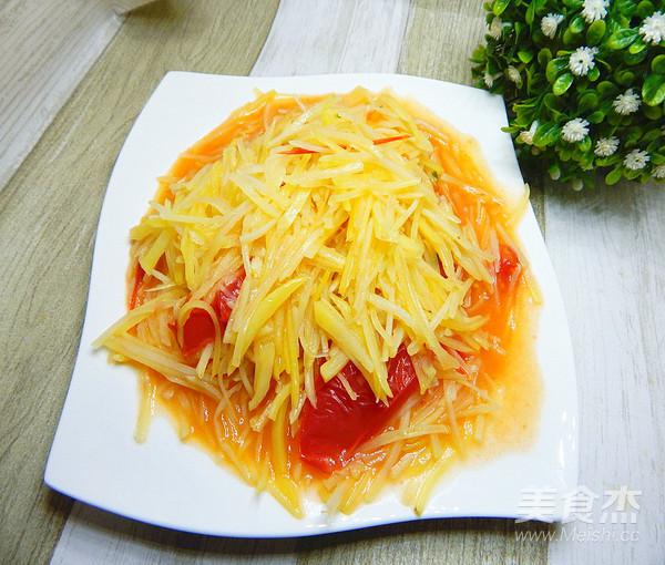 西紅柿炒土豆絲的做法-家常味炒菜譜