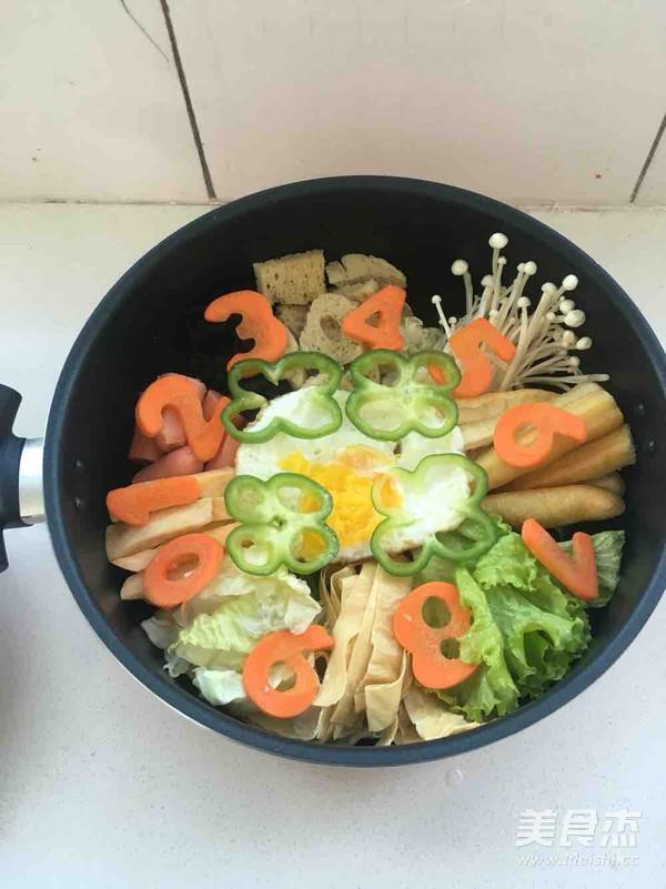 韓國(guó)年糕芝士火鍋的做法-咖喱味燉菜譜