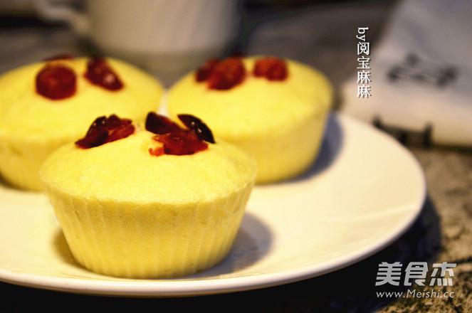 好吃不上火的蔓越莓蒸蛋糕的做法-甜味蒸菜譜