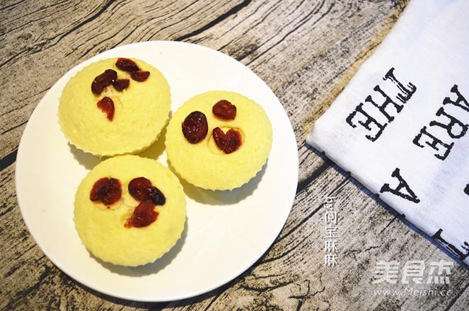 好吃不上火的蔓越莓蒸蛋糕的做法-甜味蒸菜譜