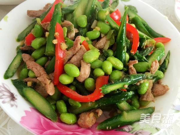 蘆筍肉絲的做法-家常味炒菜譜