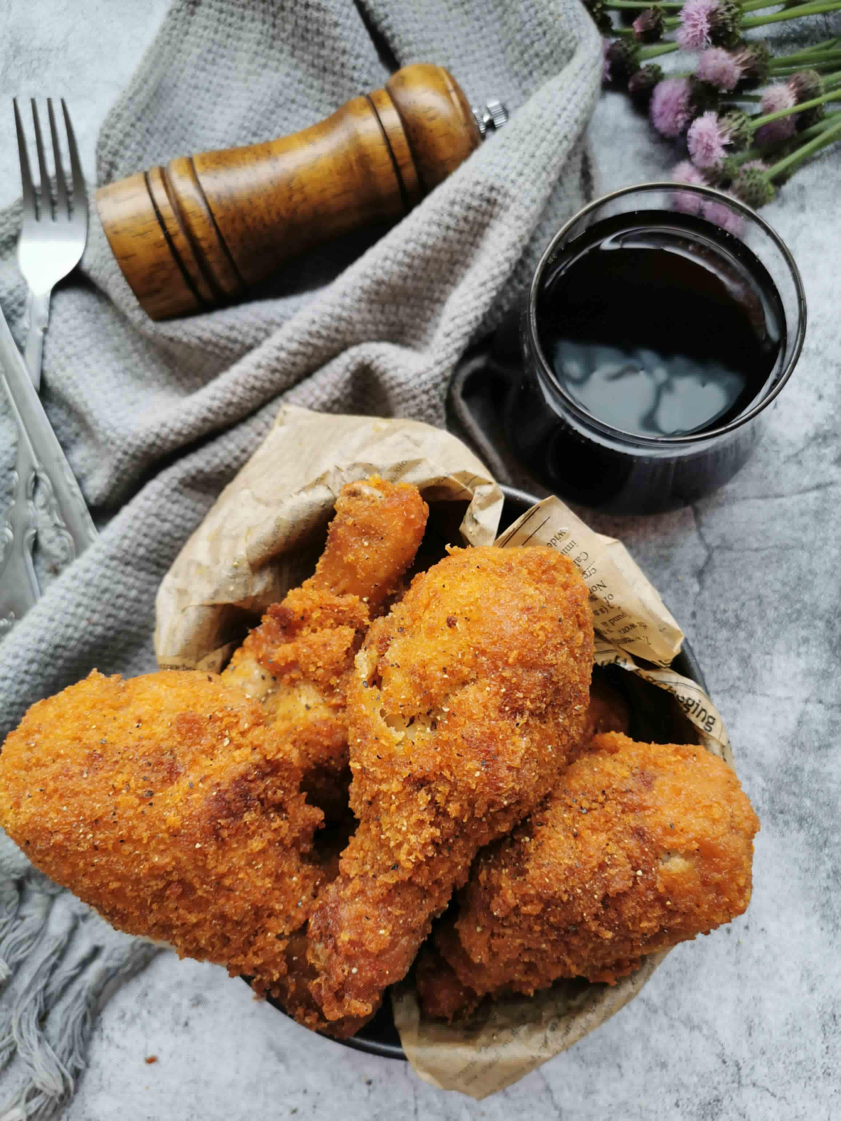 脆皮雞腿的做法-黑椒味炸菜譜