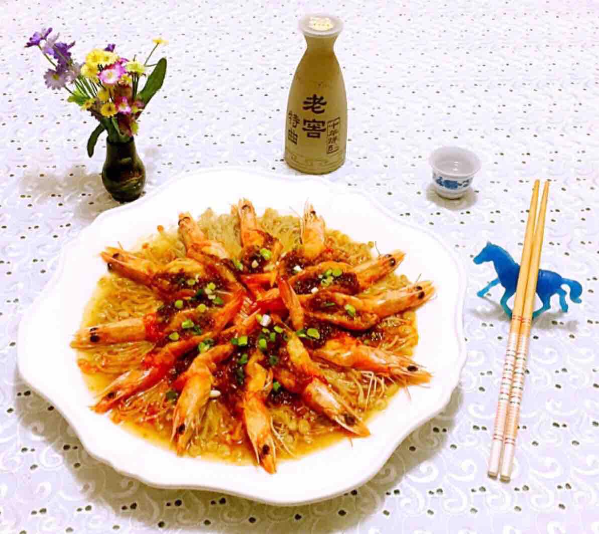 蒜蓉海蝦蒸金針菇的做法-家常味蒸菜譜-易網健康養生網 蒜蓉海蝦蒸金針菇的做法-家常味蒸菜譜