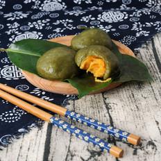 網紅咸蛋黃肉松青團的做法-咸鮮味蒸菜譜