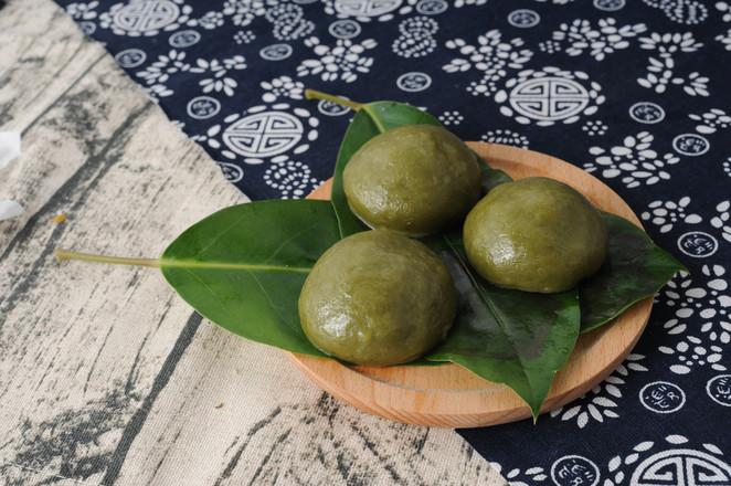 網紅咸蛋黃肉松青團的做法-咸鮮味蒸菜譜