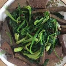 菠菜炒豬肝的做法-家常味炒菜譜