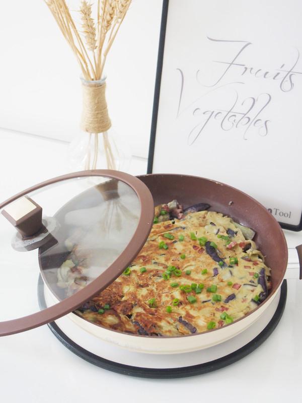 香煎牛肉腸茄餅的做法-咸鮮味煎菜譜