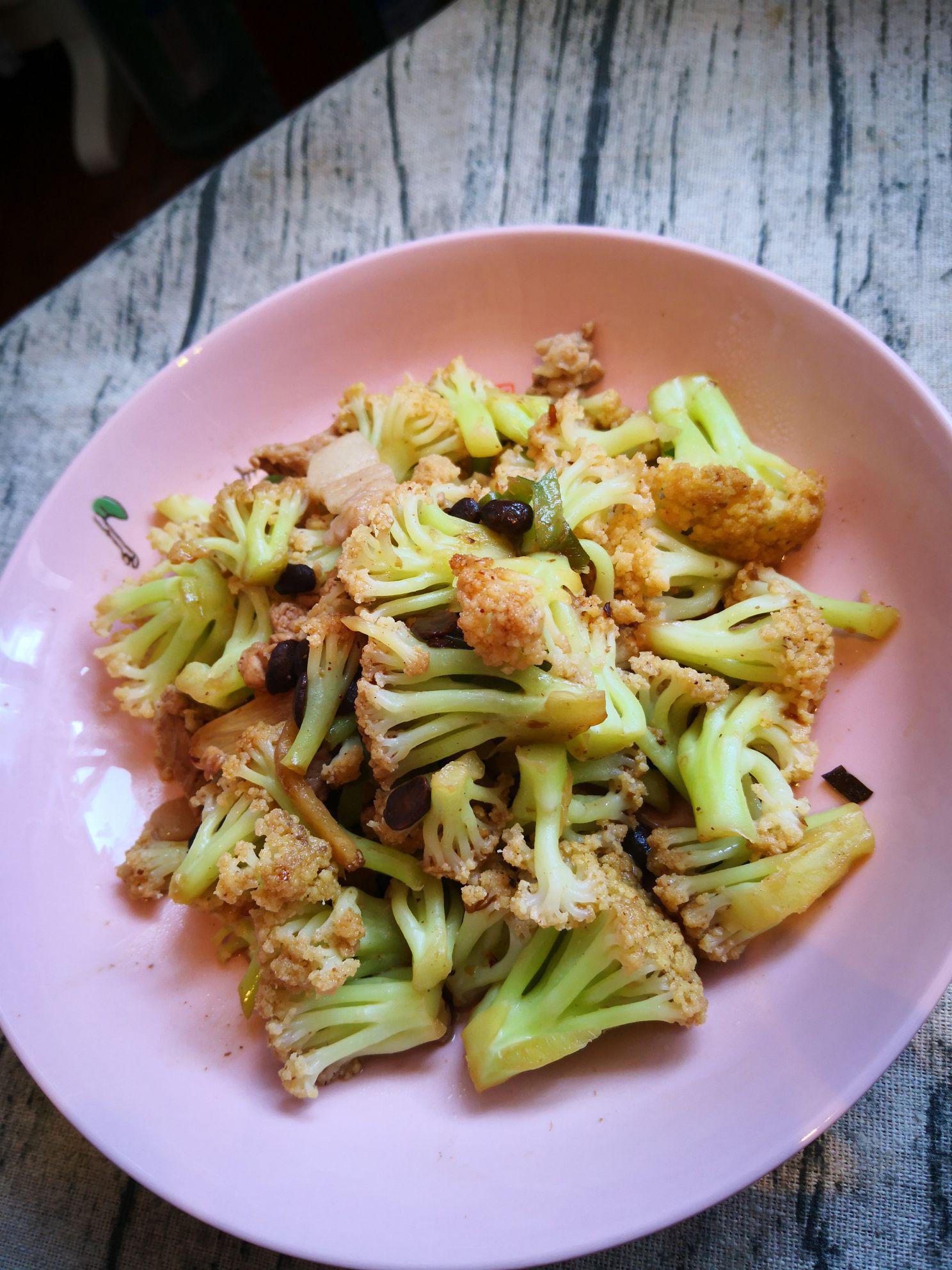 豆豉菜花的做法-家常味炒菜譜