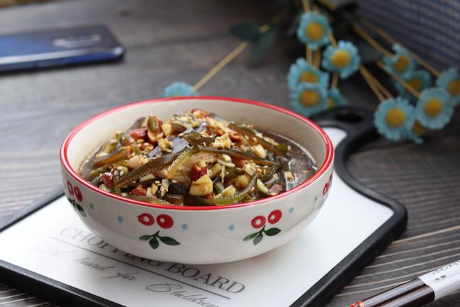 金針菇拌海帶絲的做法-咸鮮味拌菜譜