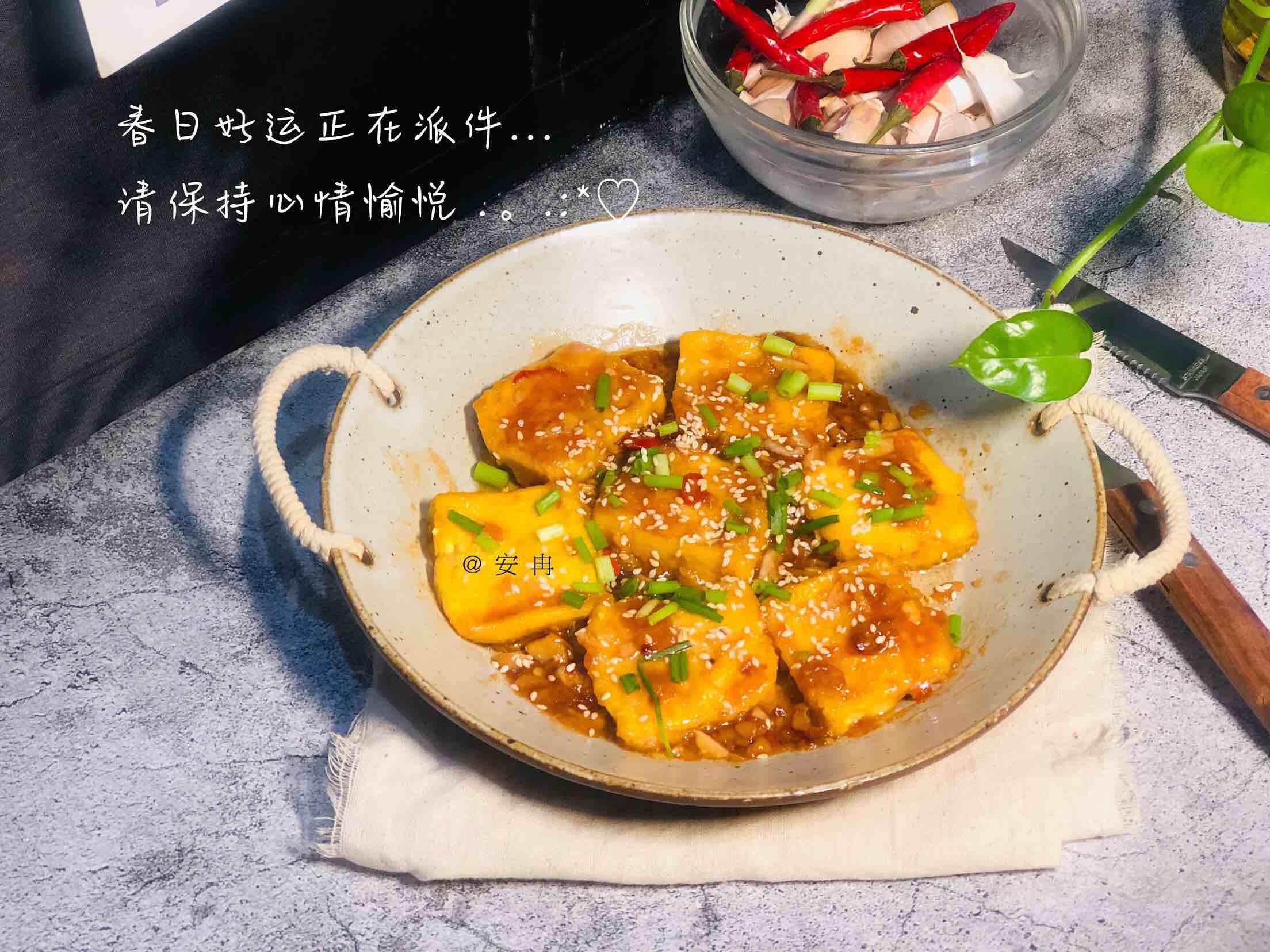 酸甜的脆皮豆腐的做法-酸甜味燒菜譜