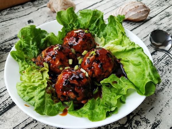 沒有豬肉的株肉獅子頭的做法-醬香味燉菜譜