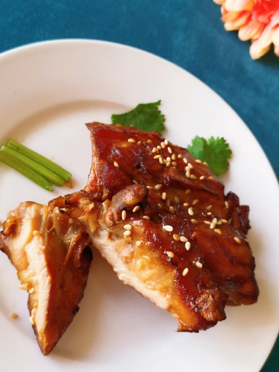 蜜汁雞腿排的做法-家常味烤菜譜