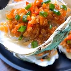 蒜蓉粉絲蒸生蠔的做法-咸鮮味蒸菜譜