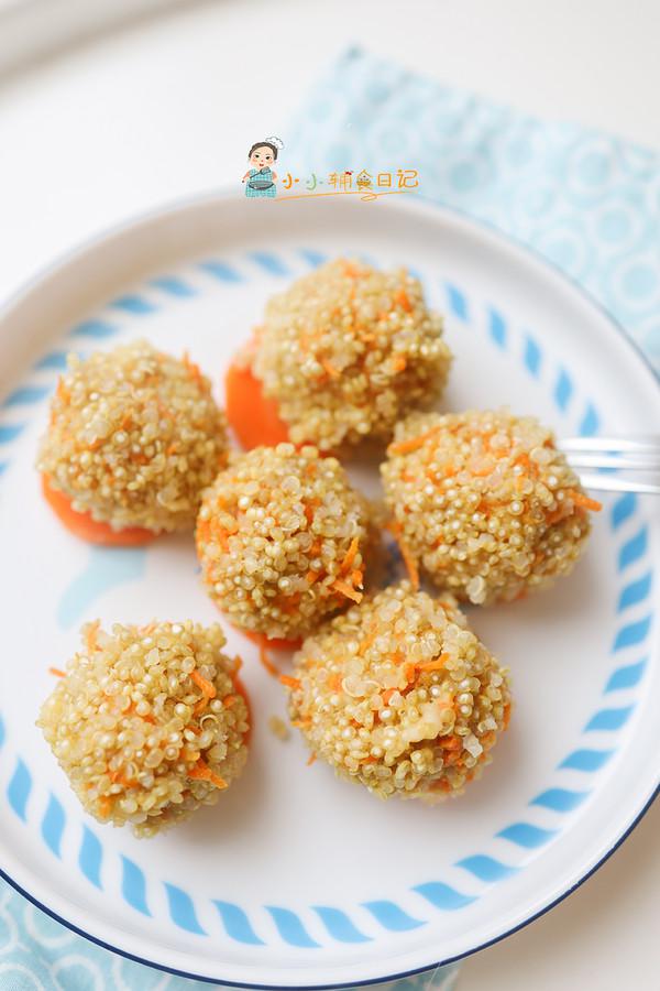 10個(gè)月以上輔食胡蘿卜藜麥肉丸的做法-家常味蒸菜譜