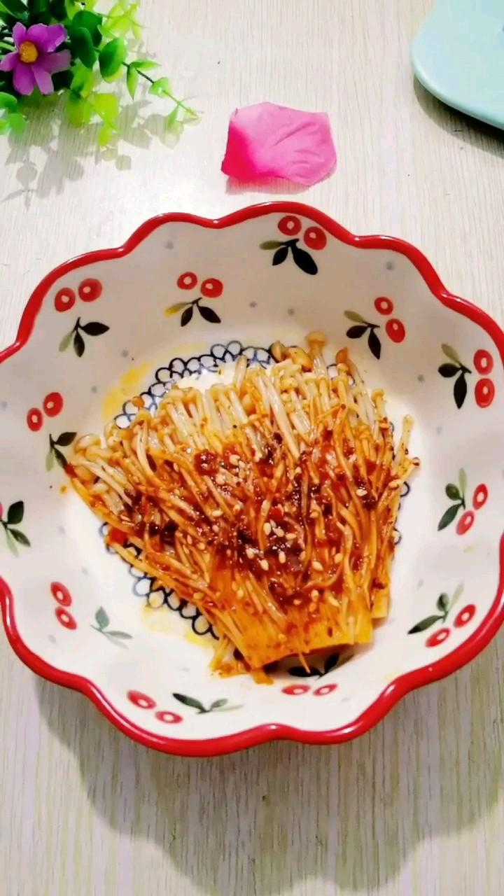 蒜蓉烤金針菇的做法-蒜香味烤菜譜