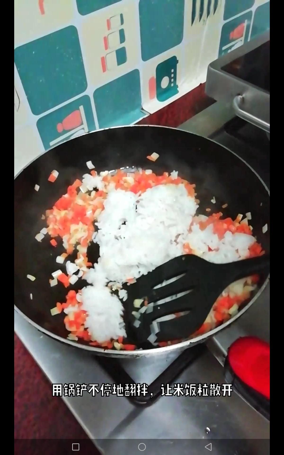 玫瑰花蛋炒飯的做法-家常味炒菜譜