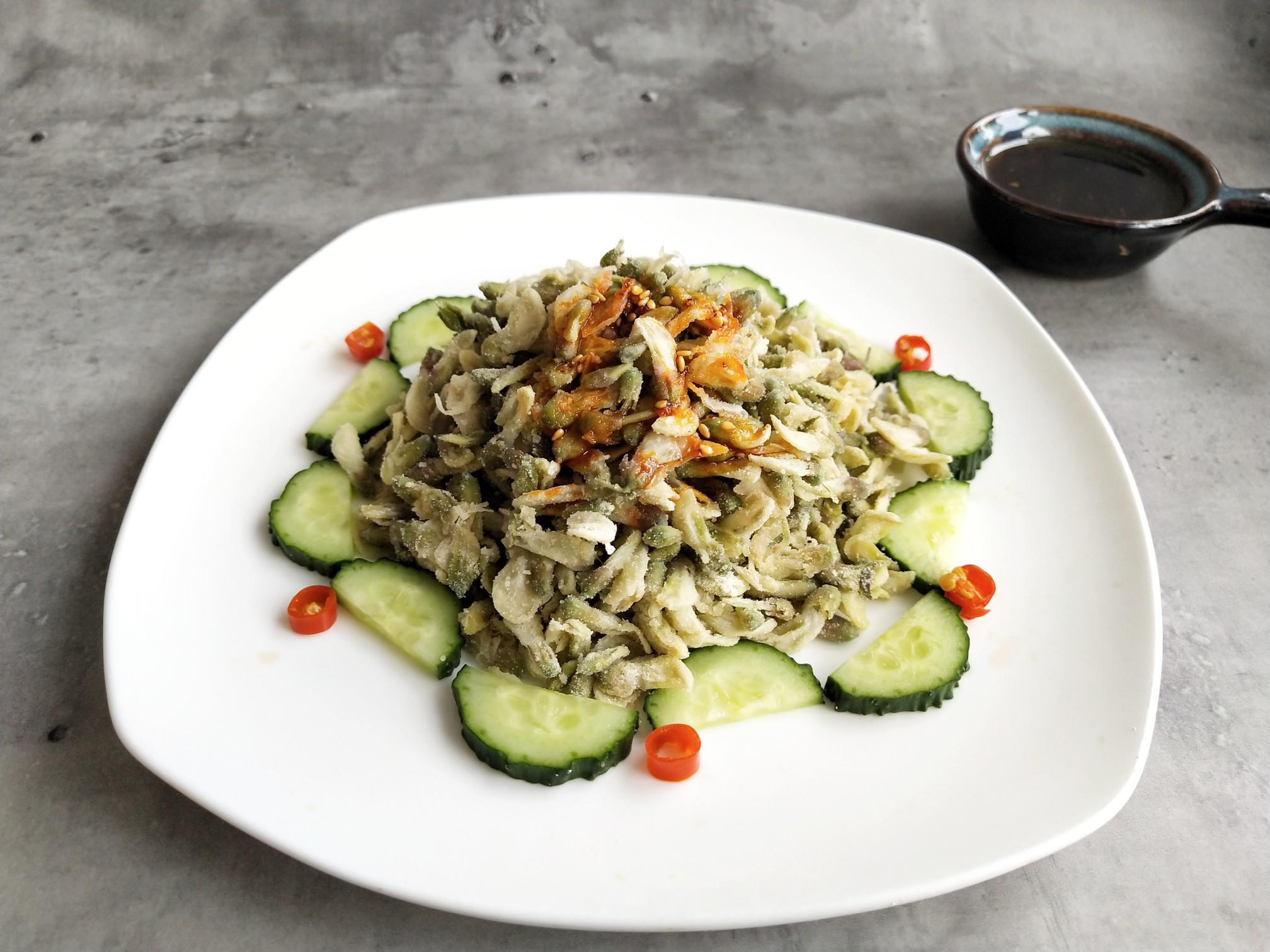 蒸槐花的做法-家常味蒸菜譜