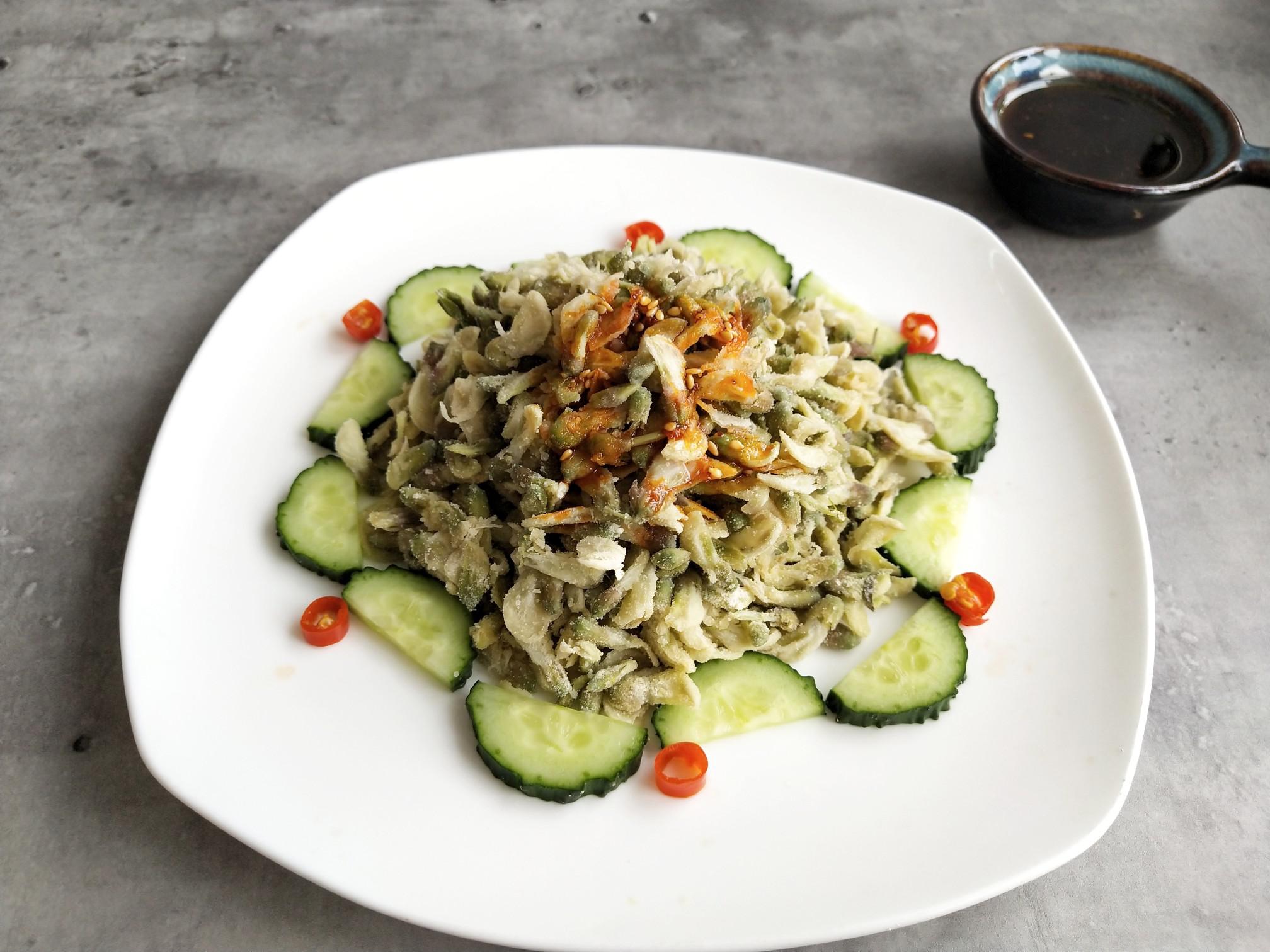 蒸槐花的做法-家常味蒸菜譜