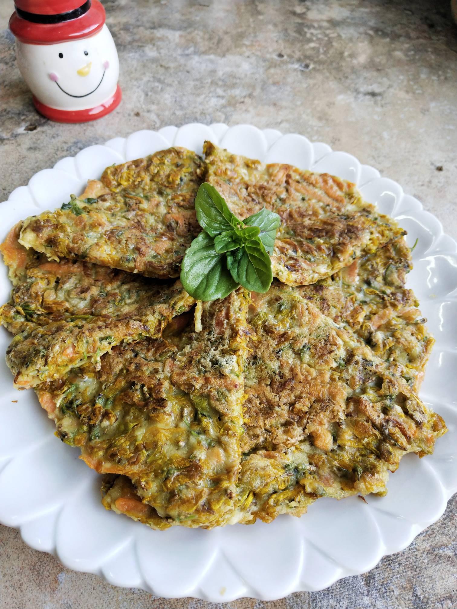 連翹花煎餅的做法-家常味煎菜譜