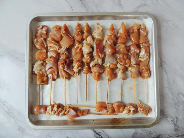 蜜汁雞肉串的做法-家常味烤菜譜