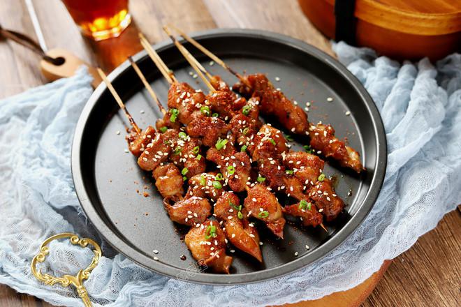 蜜汁雞肉串的做法-家常味烤菜譜