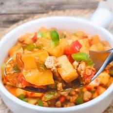 土豆燴肉末的做法-咸鮮味炒菜譜