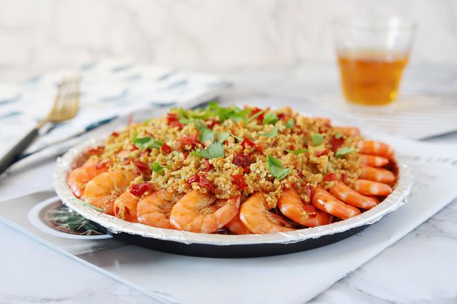 蒜蓉粉絲烤蝦的做法-蒜香味烤菜譜