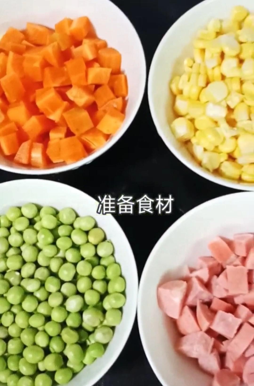 火腿炒三丁的做法-家常味炒菜譜