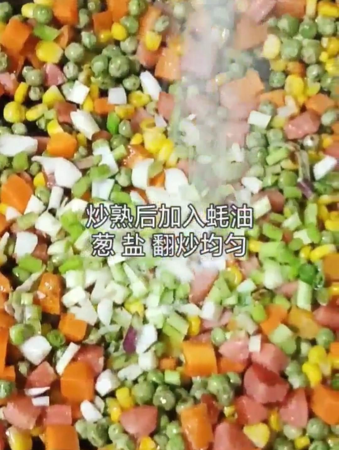 火腿炒三丁的做法-家常味炒菜譜