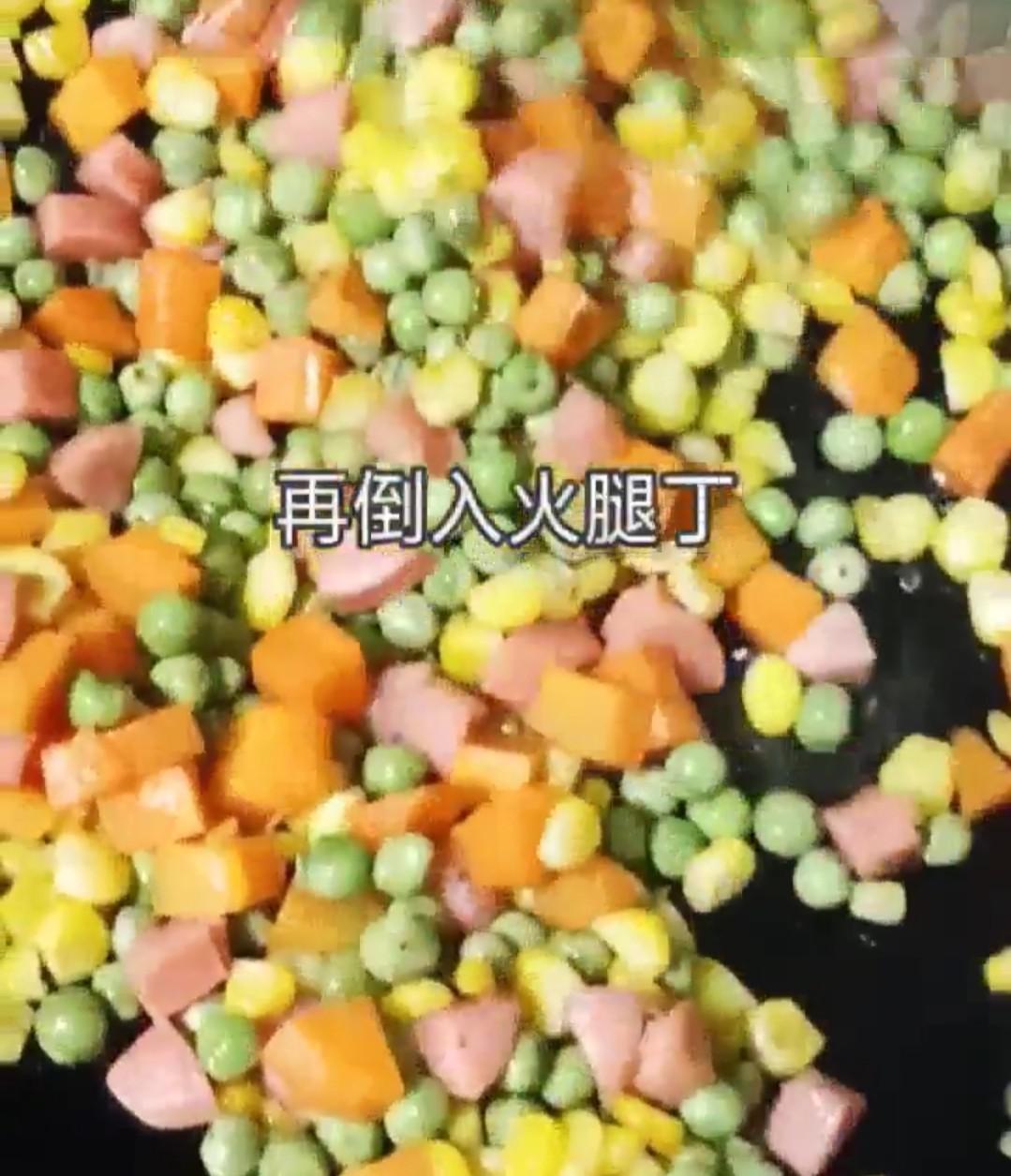 火腿炒三丁的做法-家常味炒菜譜