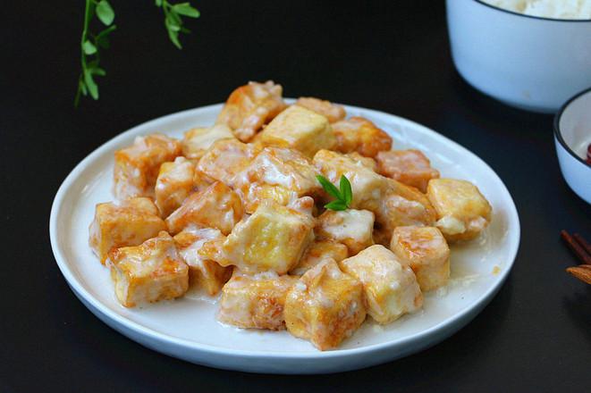 奶爆豆腐的做法-奶香味爆菜譜-易網健康養生網 奶爆豆腐的做法-奶香味爆菜譜