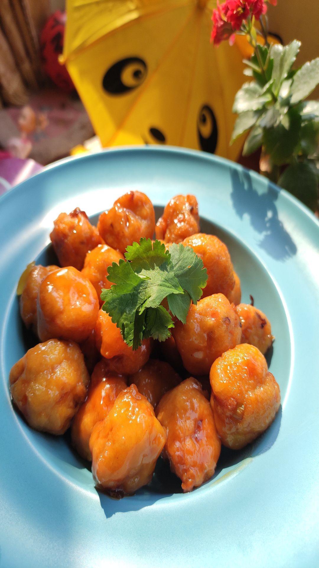 糖醋豆腐丸子的做法-酸甜味炸菜譜