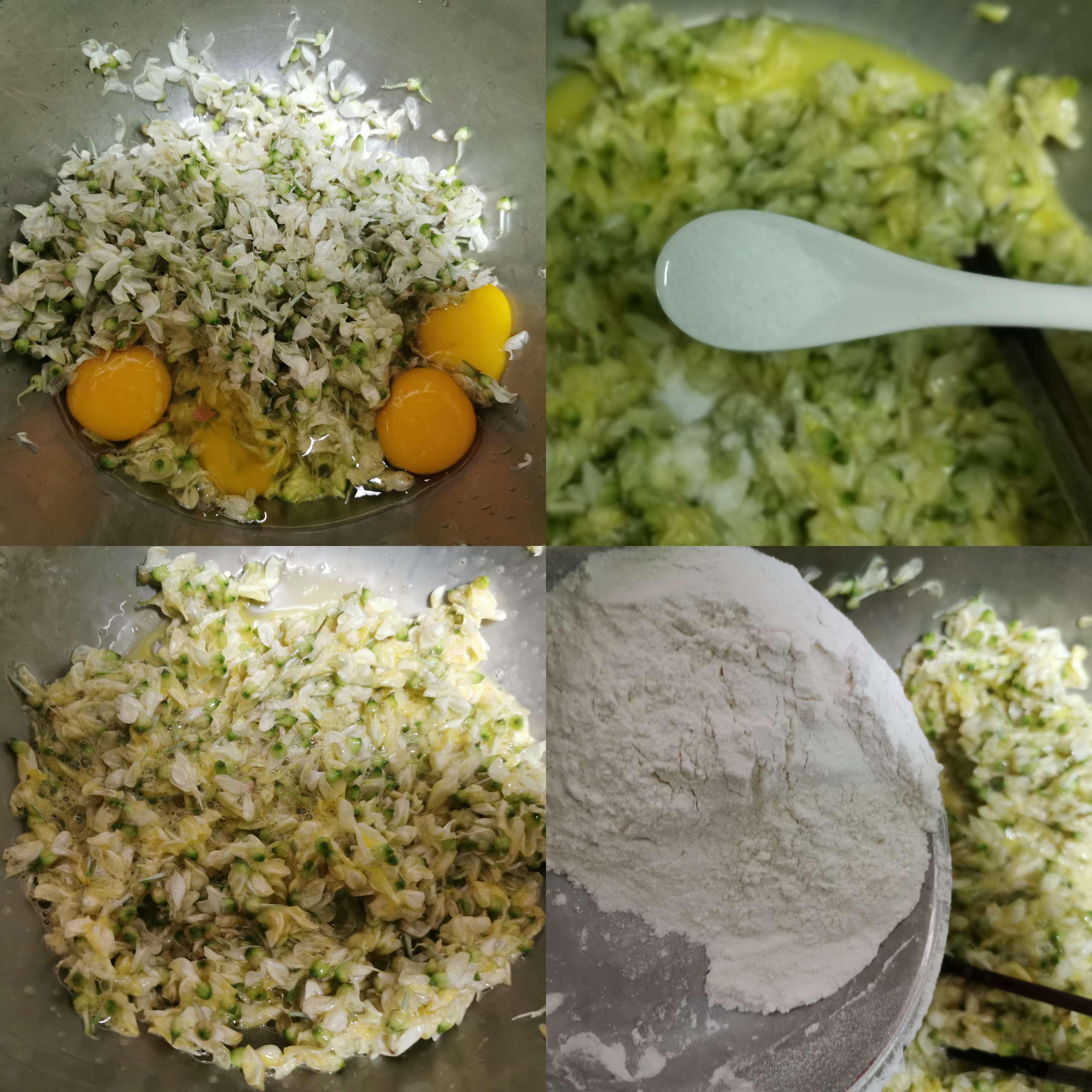 槐花系列之槐花雞蛋餅的做法-咸鮮味煎菜譜-易網(wǎng)健康養(yǎng)生網(wǎng) 槐花系列之槐花雞蛋餅的做法-咸鮮味煎菜譜