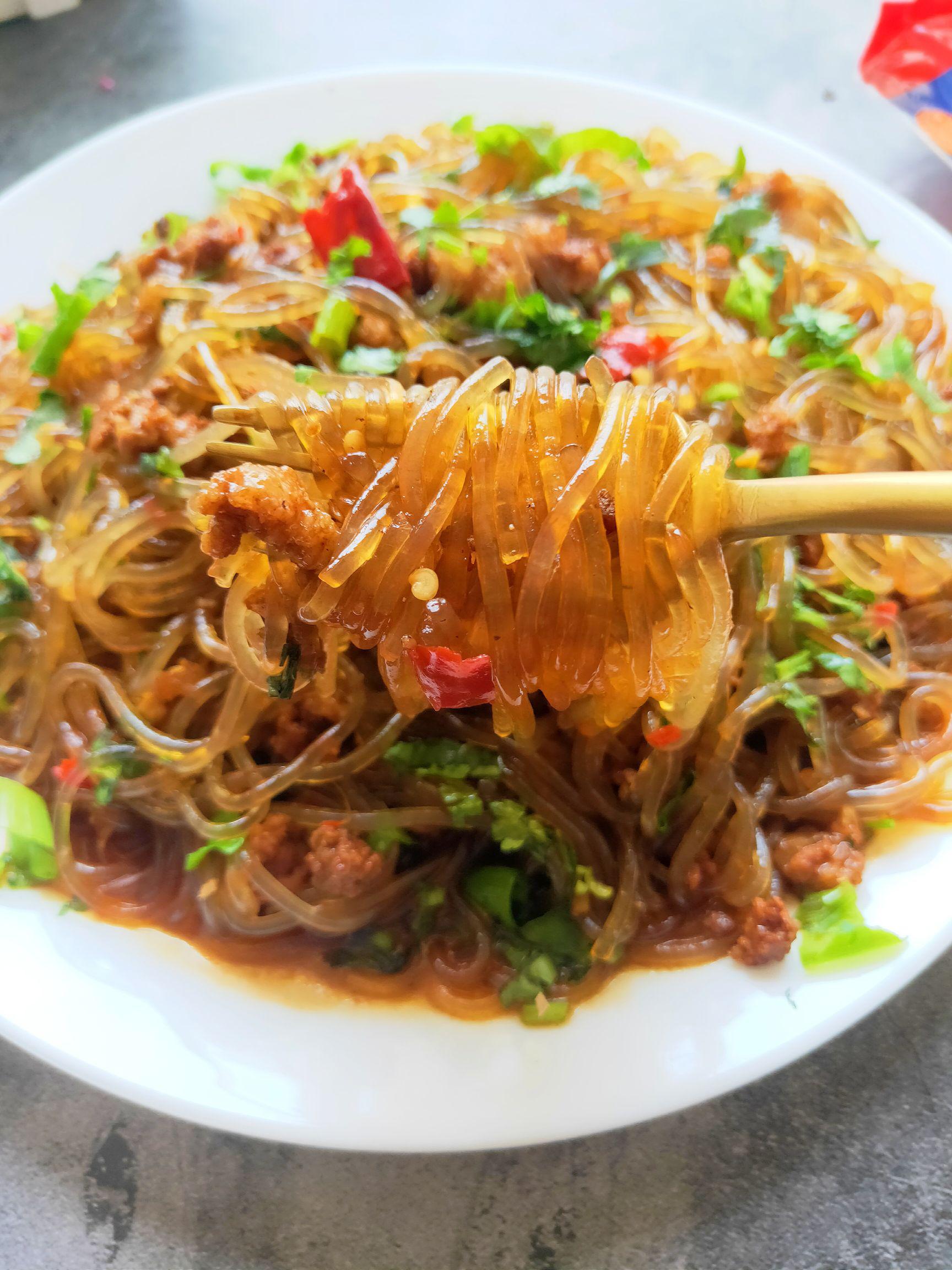 肉沫粉條的做法-咸鮮味炒菜譜