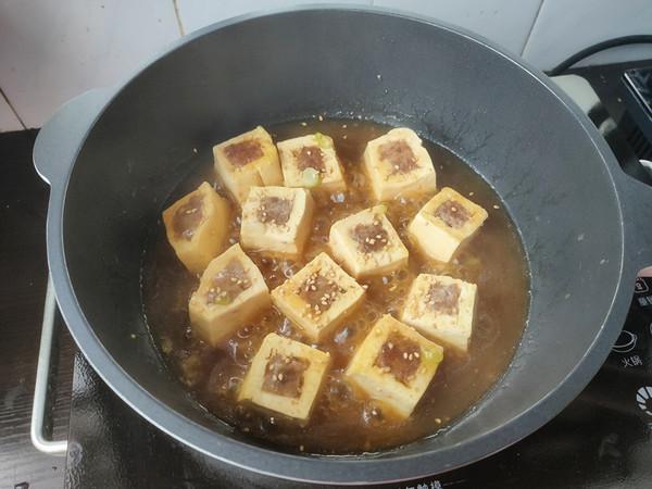 豆腐釀肉的做法-家常味煎菜譜