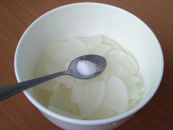 蝦仁花蛤醬拌白蘿卜的做法-咸鮮味拌菜譜