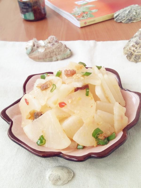 蝦仁花蛤醬拌白蘿卜的做法-咸鮮味拌菜譜