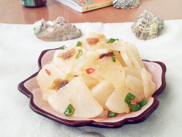蝦仁花蛤醬拌白蘿卜的做法-咸鮮味拌菜譜