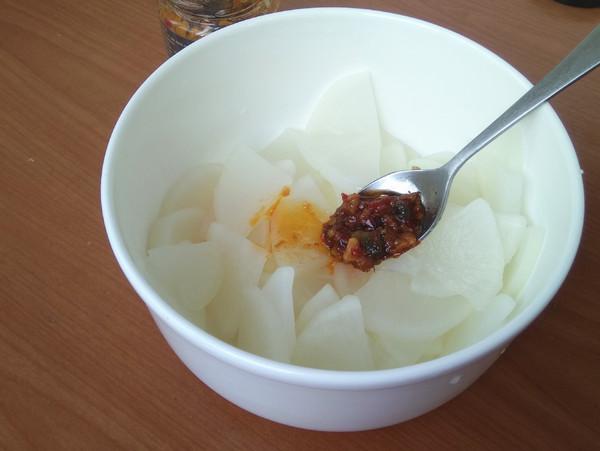 蝦仁花蛤醬拌白蘿卜的做法-咸鮮味拌菜譜