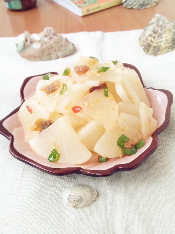 蝦仁花蛤醬拌白蘿卜的做法-咸鮮味拌菜譜