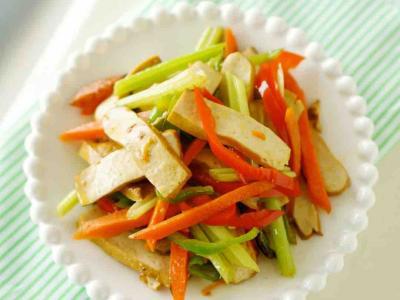 雜蔬香干的做法-家常味炒菜譜