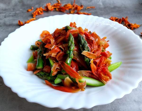 百合花拌蘆筍的做法-家常味拌菜譜