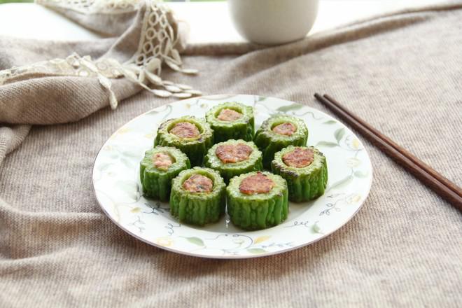 苦瓜釀肉的做法-咸鮮味煎菜譜