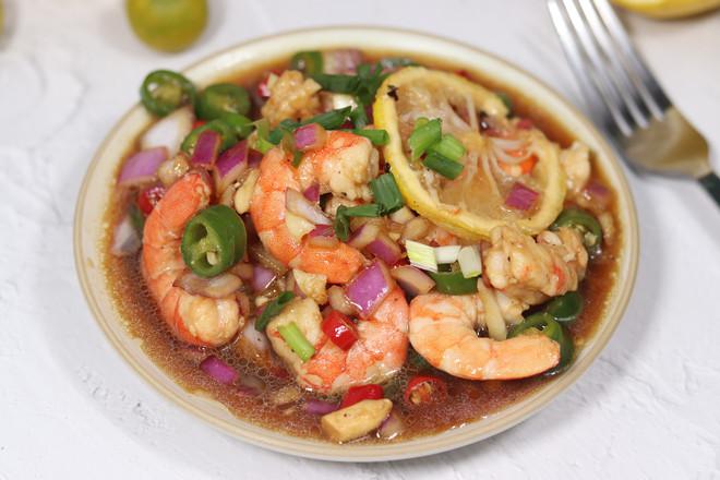 檸檬蝦仁的做法-香辣味拌菜譜